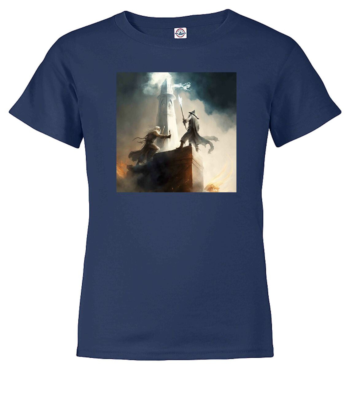 Navy Wizard Battle Fantasy Youth/Toddler T-Shirt