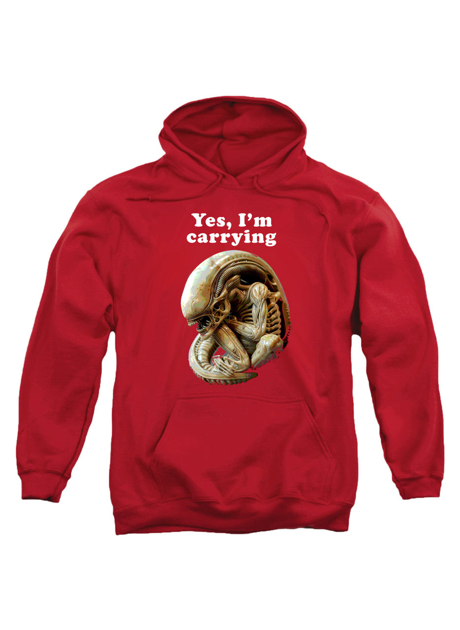Red Yes, I'm Carrying Hoodie