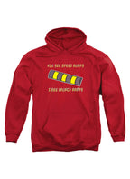 Red You See Speed Bumps I See Launch Ramps Hoodie
