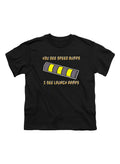 Black You See Speed Bumps I See Launch Ramps Youth/Toddler T-Shirt