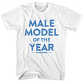 White Zoolander t-shirt featuring a Male Model design