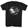 Black ZZ Top t-shirt featuring a Metal Logo design