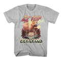 Heather Gray ZZ Top t-shirt featuring a Deguello design