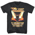 Heather Black ZZ Top t-shirt featuring a Eliminator Tour design