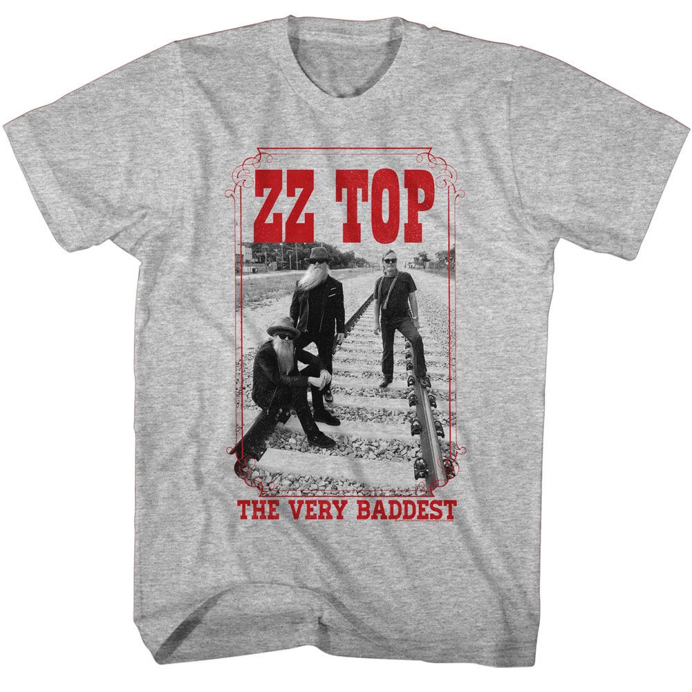 Heather Gray ZZ Top t-shirt featuring a Very Bad design