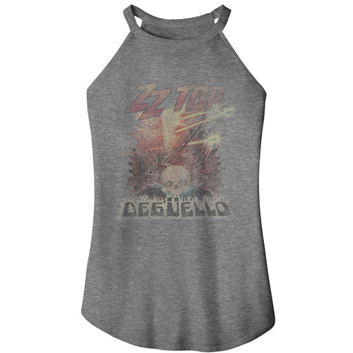 ZZ Top Ladies Rocker Tank - Deguello Fade