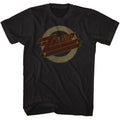 Black ZZ Top t-shirt featuring a Logo Fade design