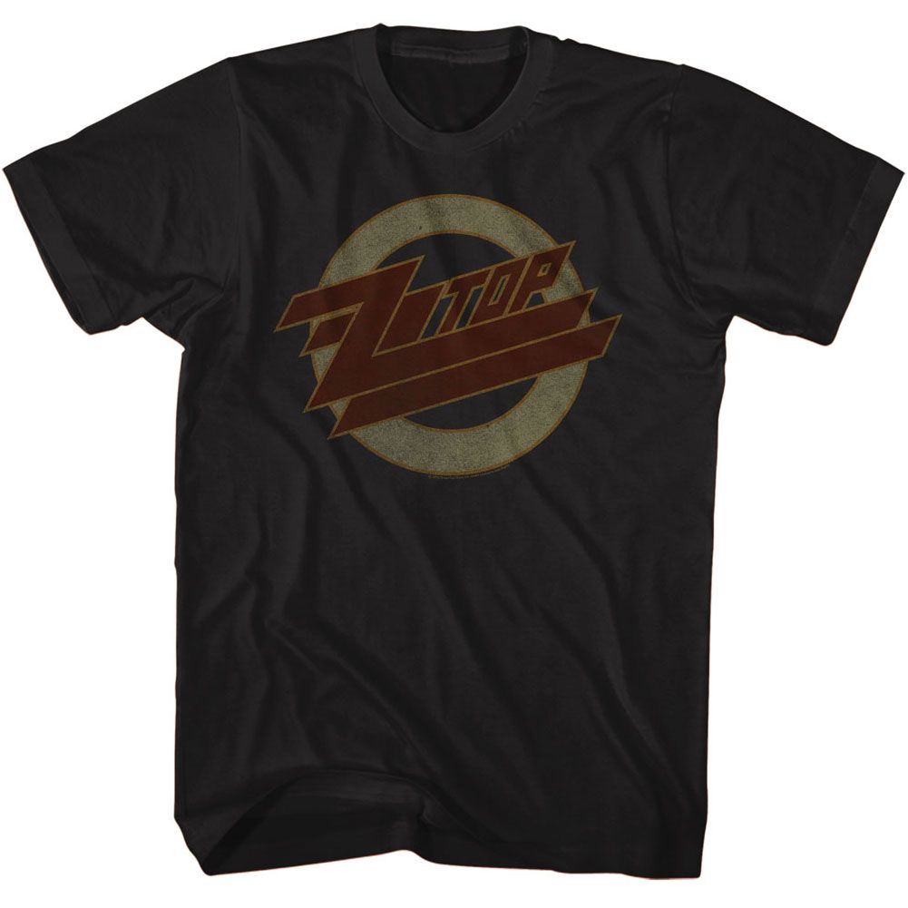 Black ZZ Top t-shirt featuring a Logo Fade design
