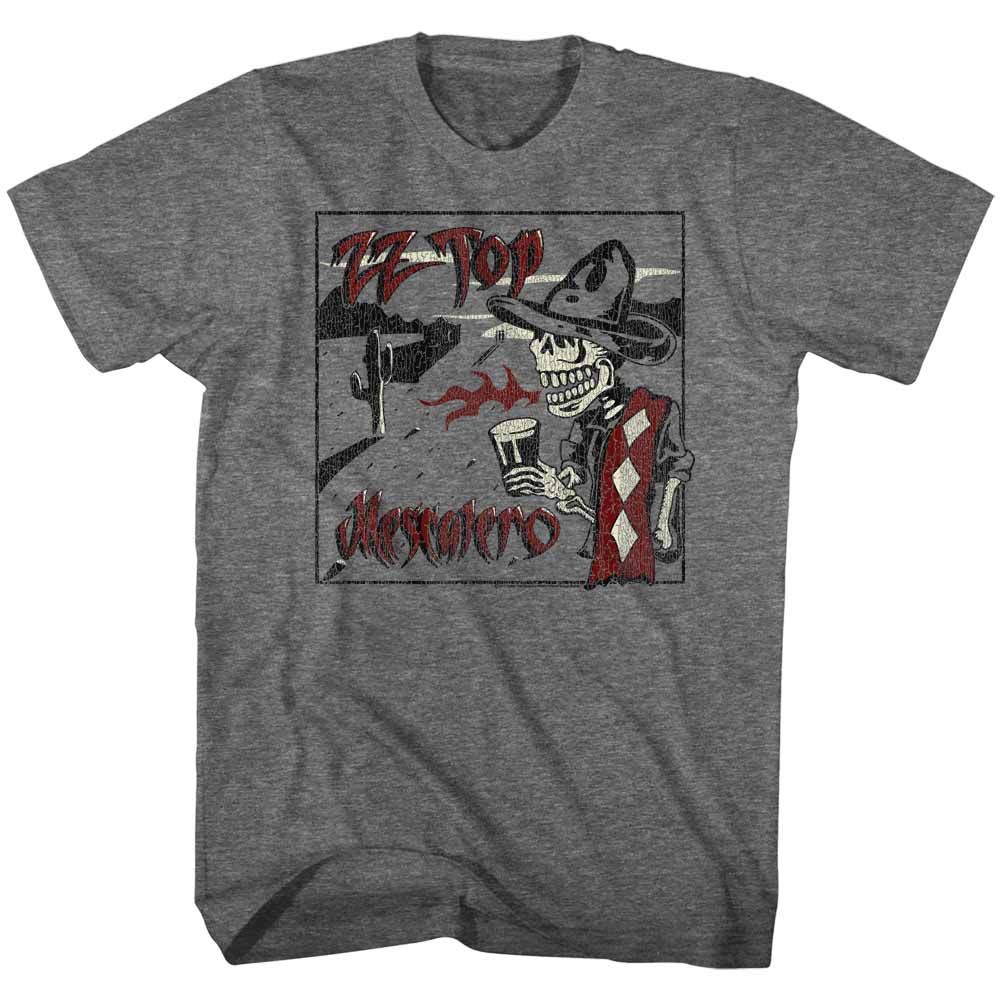 Graphite ZZ Top t-shirt featuring a Mescalero design