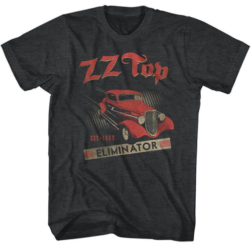 Heather Black ZZ Top t-shirt featuring a Est 1969 design