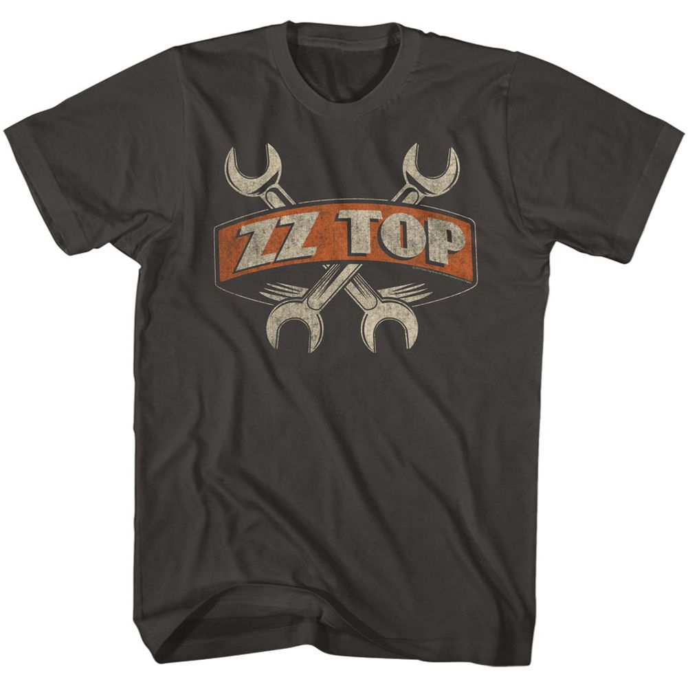 Smoke ZZ Top t-shirt featuring a Wrenches design