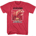 Heather Red ZZ Top t-shirt featuring a Deguello Classic design
