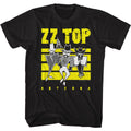 Black ZZ Top t-shirt featuring a Antenna Signal design