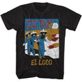Black ZZ Top t-shirt featuring a El Loco Classic design