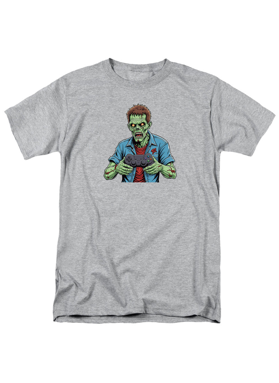 Gray Zombie Gamer T-Shirt