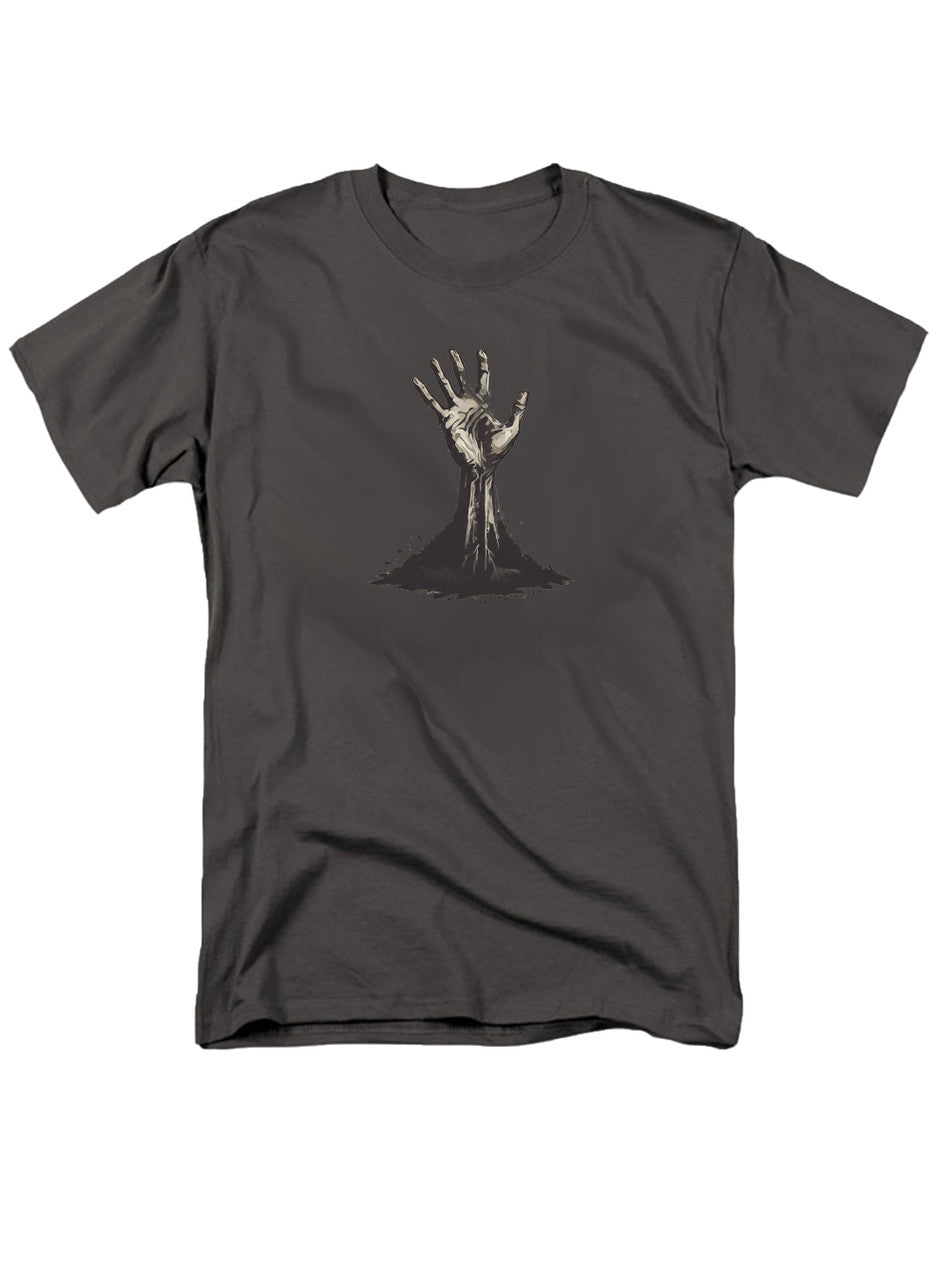 Charcoal Zombie Hand Reaching Out T-Shirt