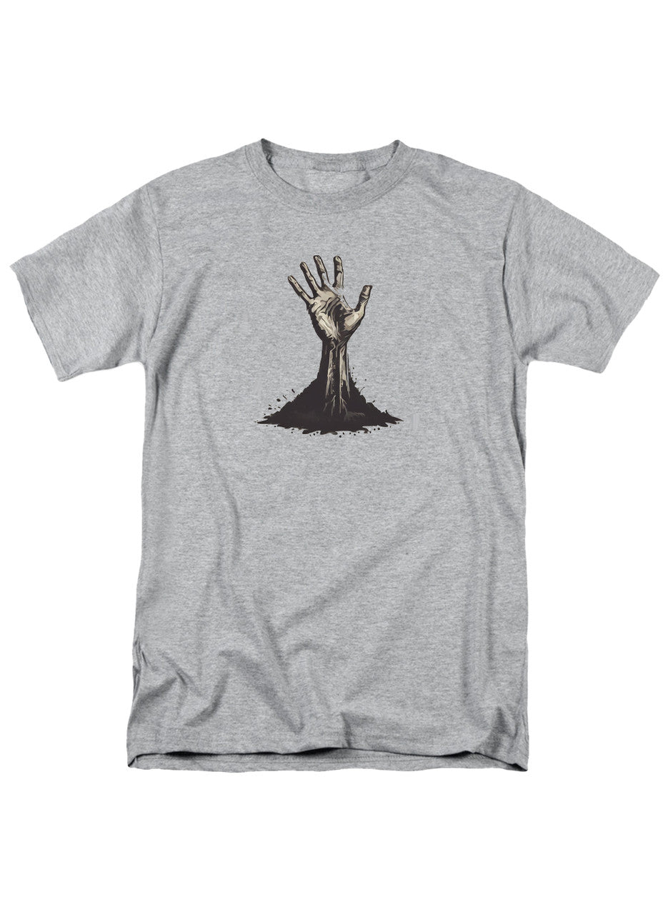 Gray Zombie Hand Reaching Out T-Shirt