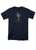 Navy Zombie Hand Reaching Out T-Shirt