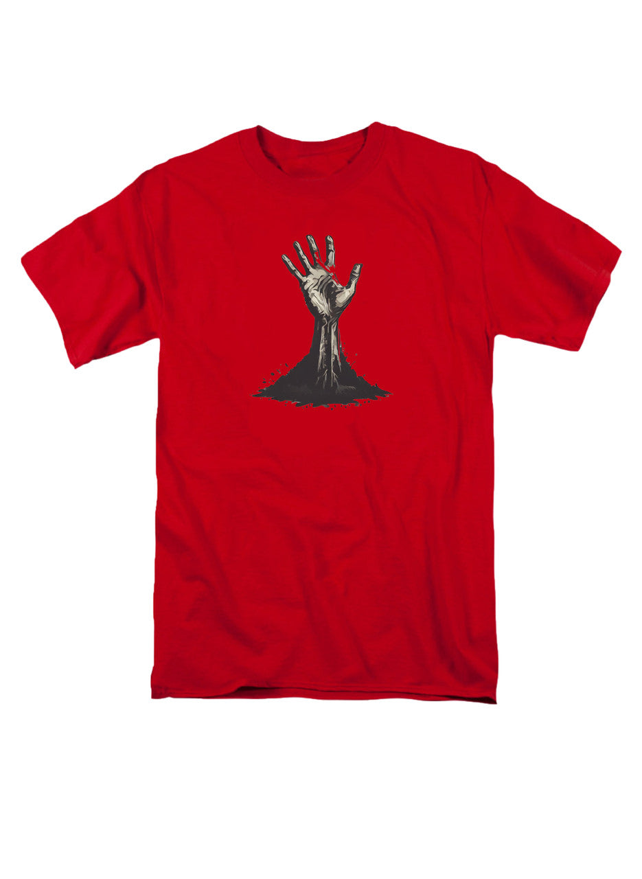 Red Zombie Hand Reaching Out T-Shirt