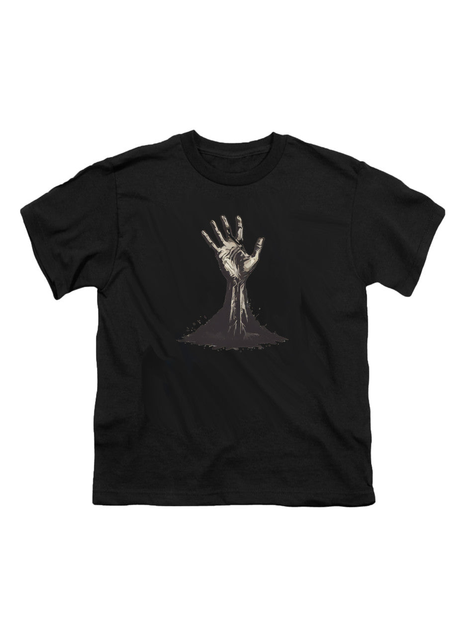 Black Zombie Hand Reaching Out Youth/Toddler T-Shirt