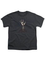 Charcoal Zombie Hand Reaching Out Youth/Toddler T-Shirt
