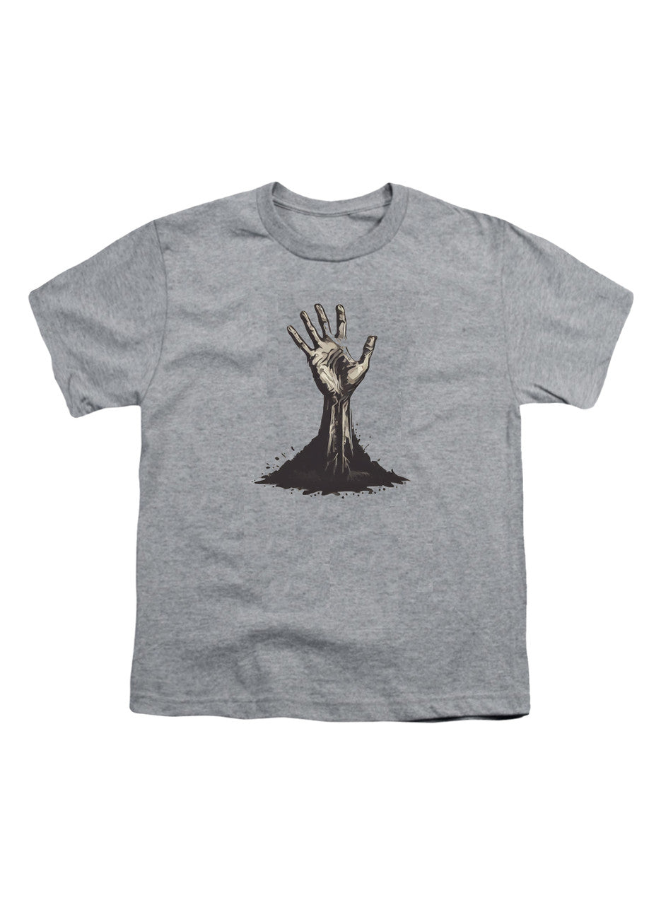 Gray Zombie Hand Reaching Out Youth/Toddler T-Shirt