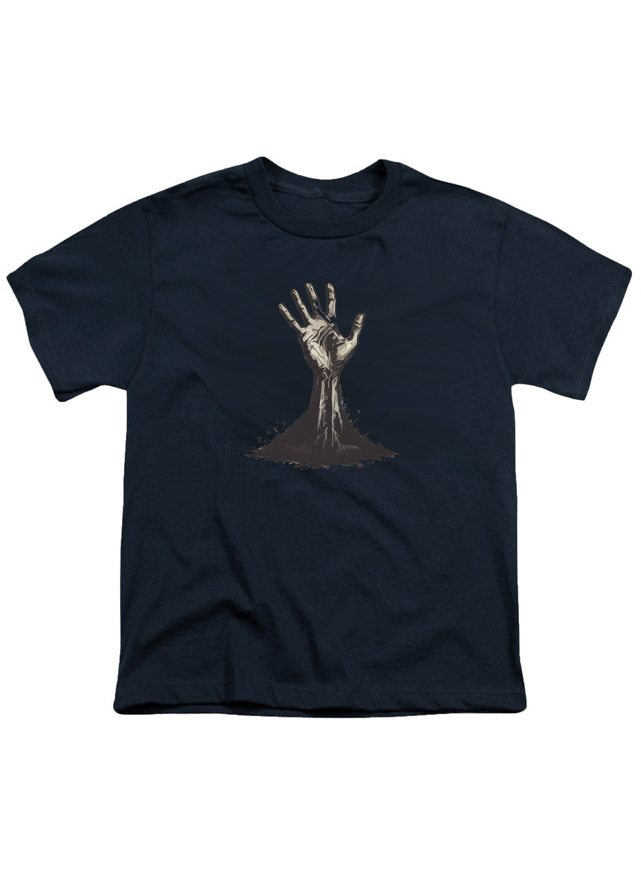 Navy Zombie Hand Reaching Out Youth/Toddler T-Shirt