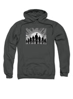 Charcoal Zombie Horde Silhouette Hoodie
