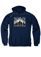 Navy Zombie Horde Silhouette Hoodie