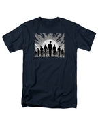 Navy Zombie Horde Silhouette T-Shirt