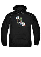 Black Zombie Will Work for Brains Hoodie