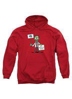 Red Zombie Will Work for Brains Hoodie