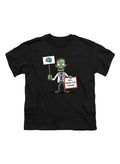 Black Zombie Will Work for Brains Youth/Toddler T-Shirt