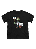 Black Zombie Will Work for Brains Youth/Toddler T-Shirt