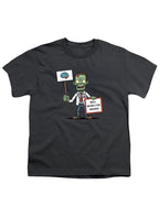 Charcoal Zombie Will Work for Brains Youth/Toddler T-Shirt