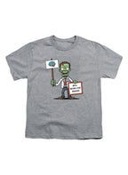 Gray Zombie Will Work for Brains Youth/Toddler T-Shirt