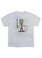 White Zombie Will Work for Brains Youth/Toddler T-Shirt