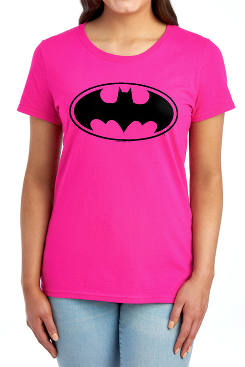 Batman Black Bat Womens T-Shirt
