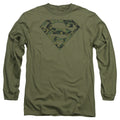 Superman Marine Camo Shield Long Sleeve T-Shirt