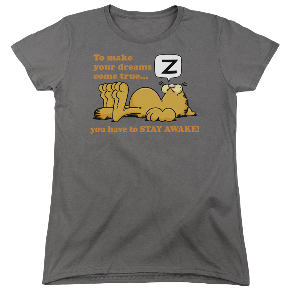 Garfield Stay Awake Womens T-Shirt