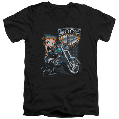Betty Boop Choppers V-Neck T-Shirt