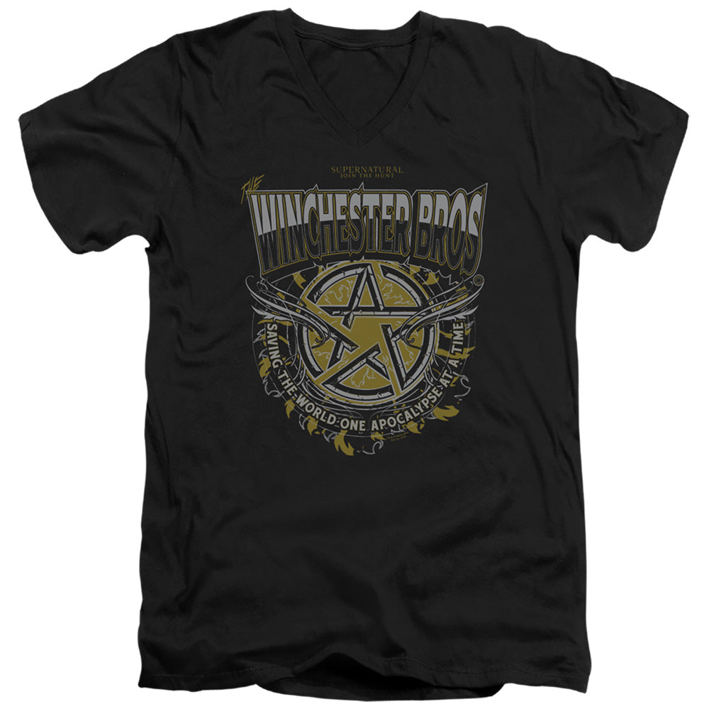 Supernatural Winchester Bros V-Neck T-Shirt