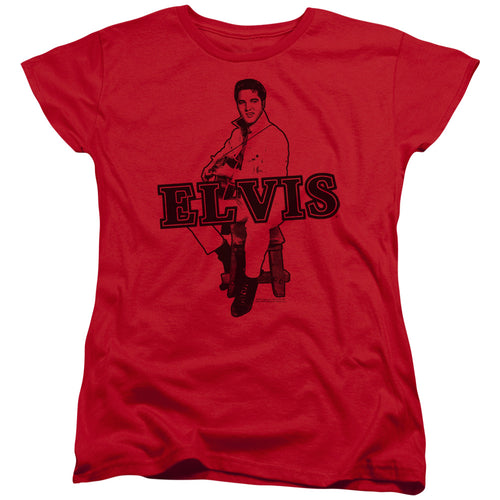 Elvis Presley Jamming Womens T-Shirt