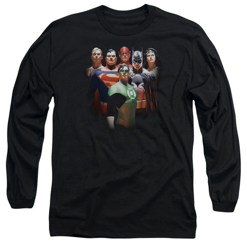 Justice League Roll Call Long Sleeve T-Shirt