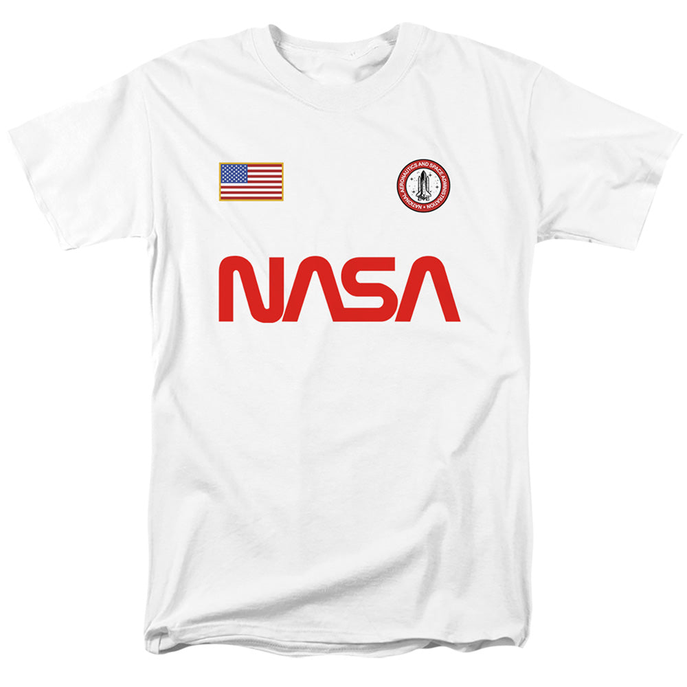 NASA Worm Logo and Flag T-Shirt