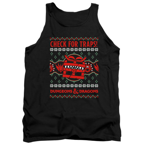Dungeons & Dragons Check for Traps Ugly Christmas Tank Top