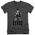 Elvis Presley Leather V-Neck T-Shirt