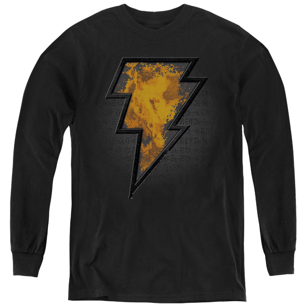 Black Adam Black Adam Beveled Emblem Youth Long Sleeve T-Shirt