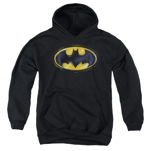 Batman Batman Airbrush Logo Youth Hoodie