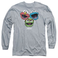 Sesame Street Halftone Heads Long Sleeve T-Shirt